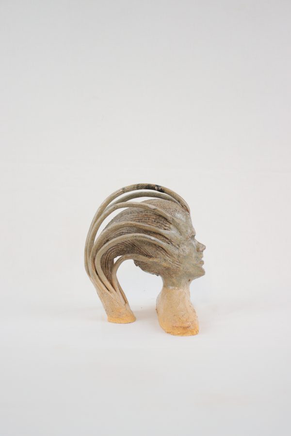 Petite Sculpture Noire et Beige