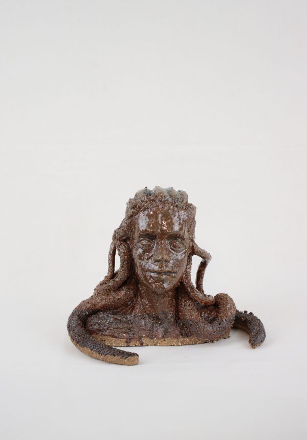 Petite Sculpture Marron Foncé