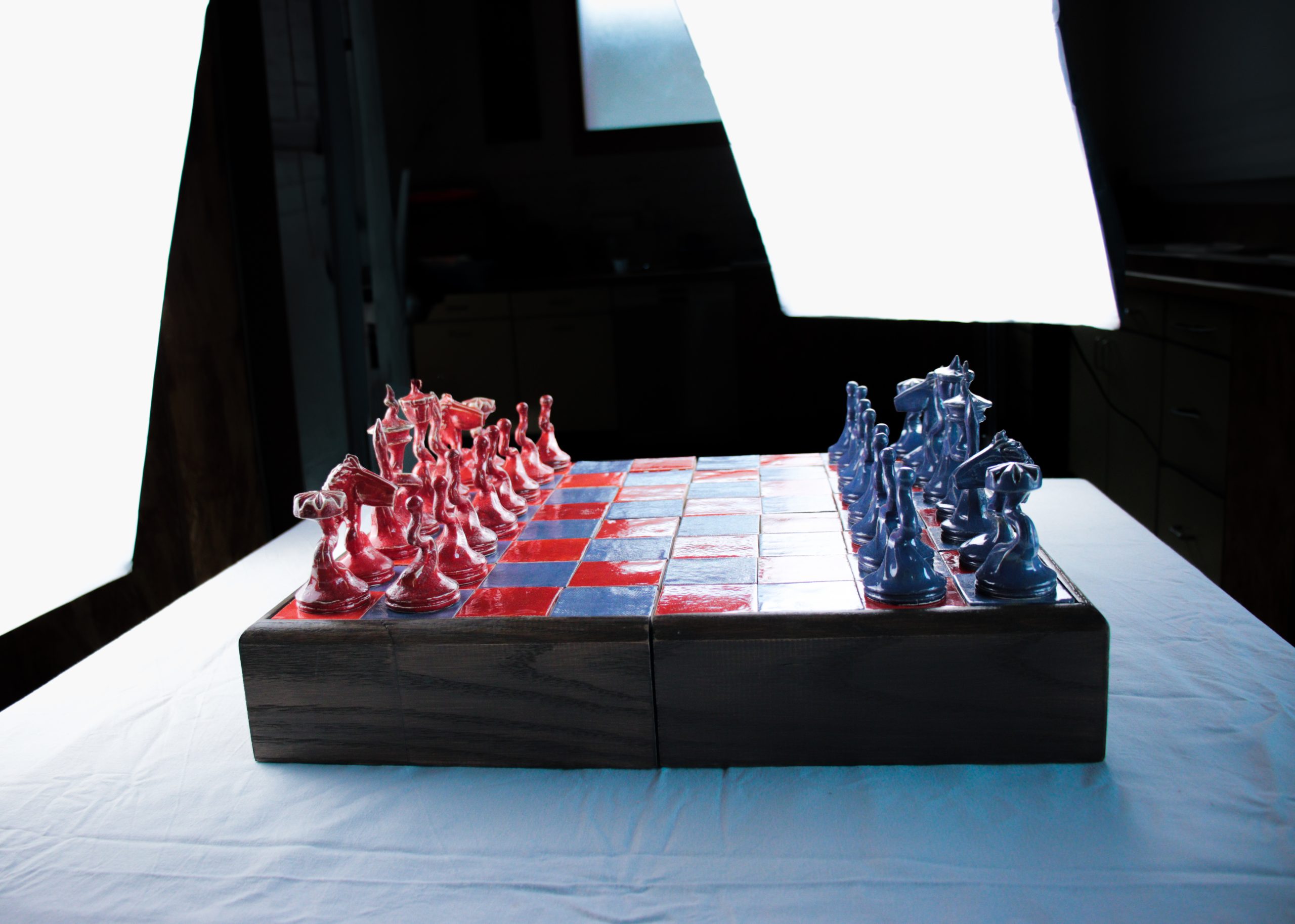 Jeu d'Échecs Rouge et Violet – Image 14