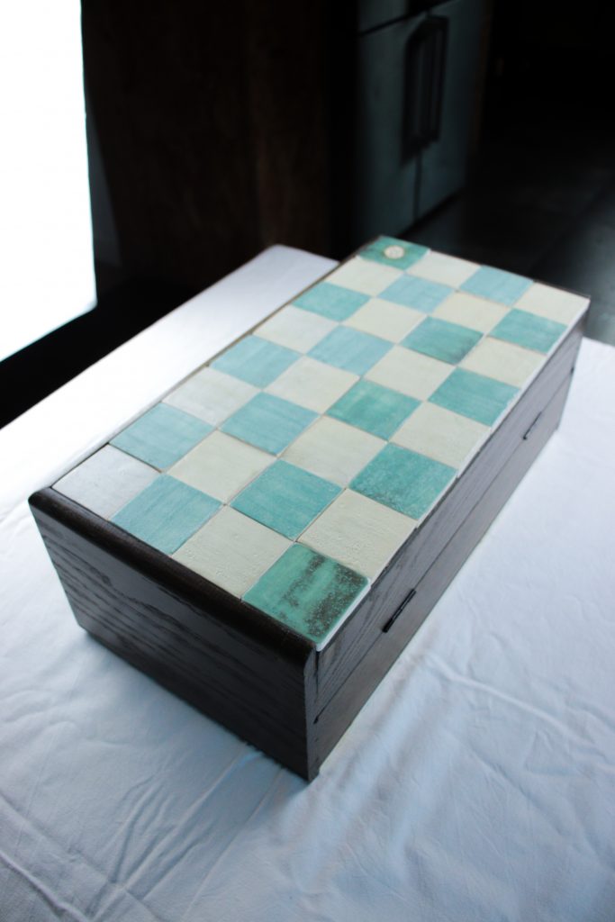 Jeu d'Échecs Vert-Argent et Jaune