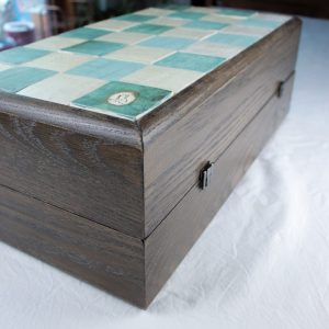 Jeu d'Échecs Vert-Argent et Jaune – Image 3