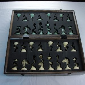 Jeu d'Échecs Vert-Argent et Jaune – Image 5