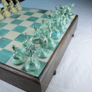 Jeu d'Échecs Vert-Argent et Jaune – Image 10